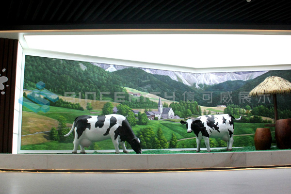 卡士酸奶展廳設計現(xiàn)場圖