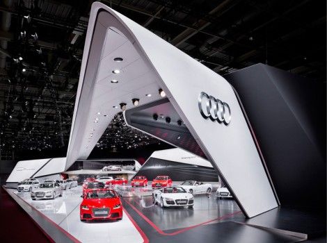 奧迪展臺，奧迪展臺設(shè)計，奧迪